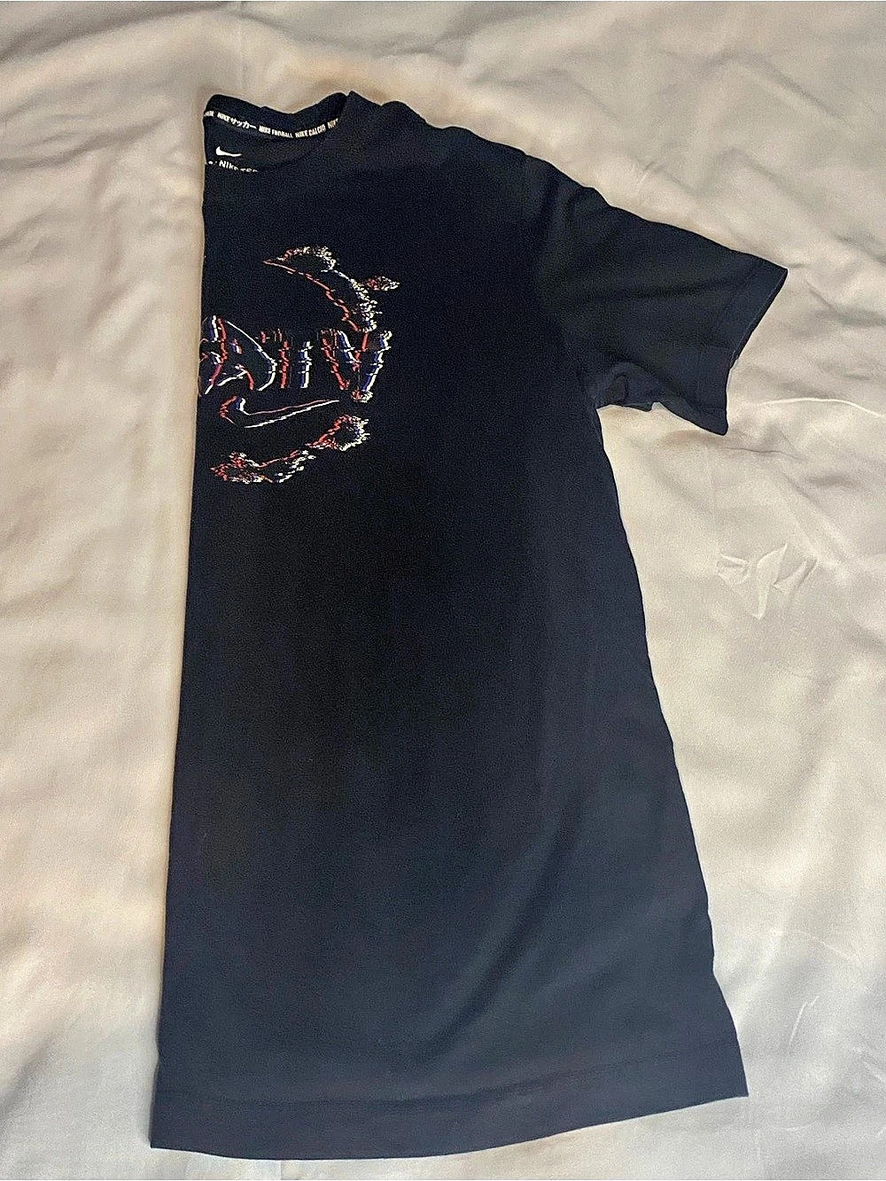 Nike The Nike Tee Graphic T-Shirt Graphic Short Sleeve Tee Black & Red Large